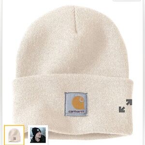Carhartt winter white knit cuffed beanie NWT